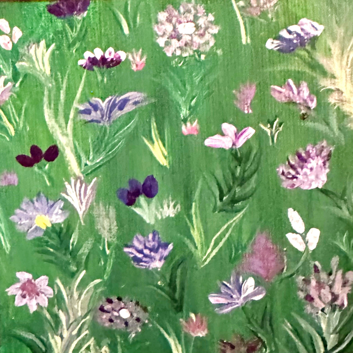 The painting "Floating Flowers" – original art by Barbara Goodman