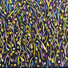 Golden Dots on Navy